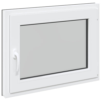 Kelderraam RISOR Antraciet 80 x 50 cm PVC en glas