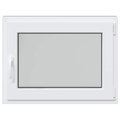 Kelderraam RISOR Antraciet 80 x 50 cm PVC en glas