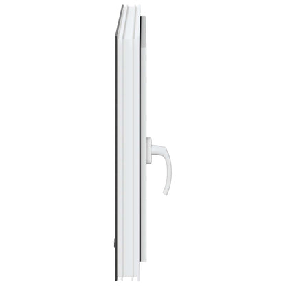 Kelderraam RISOR Antraciet 80 x 60 cm PVC en glas