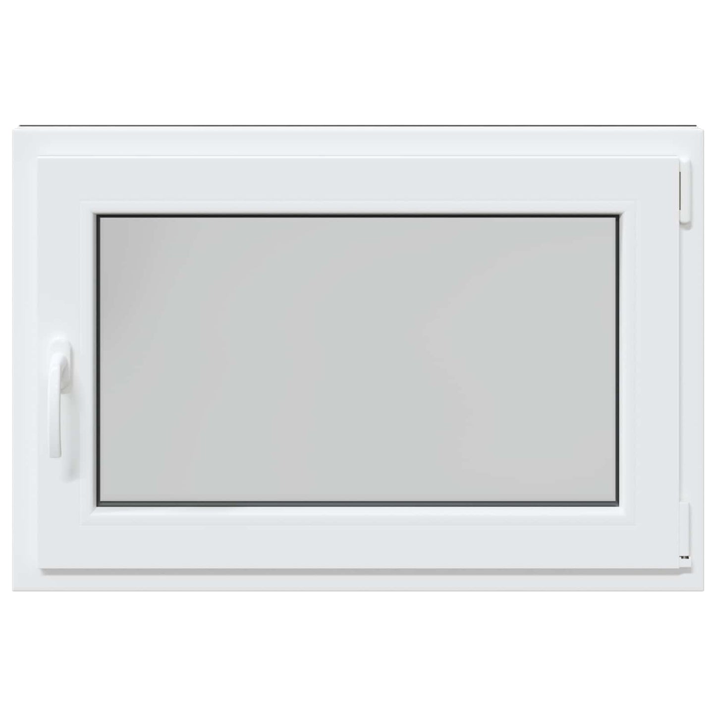 Kelderraam RISOR Antraciet 80 x 70 cm PVC en glas