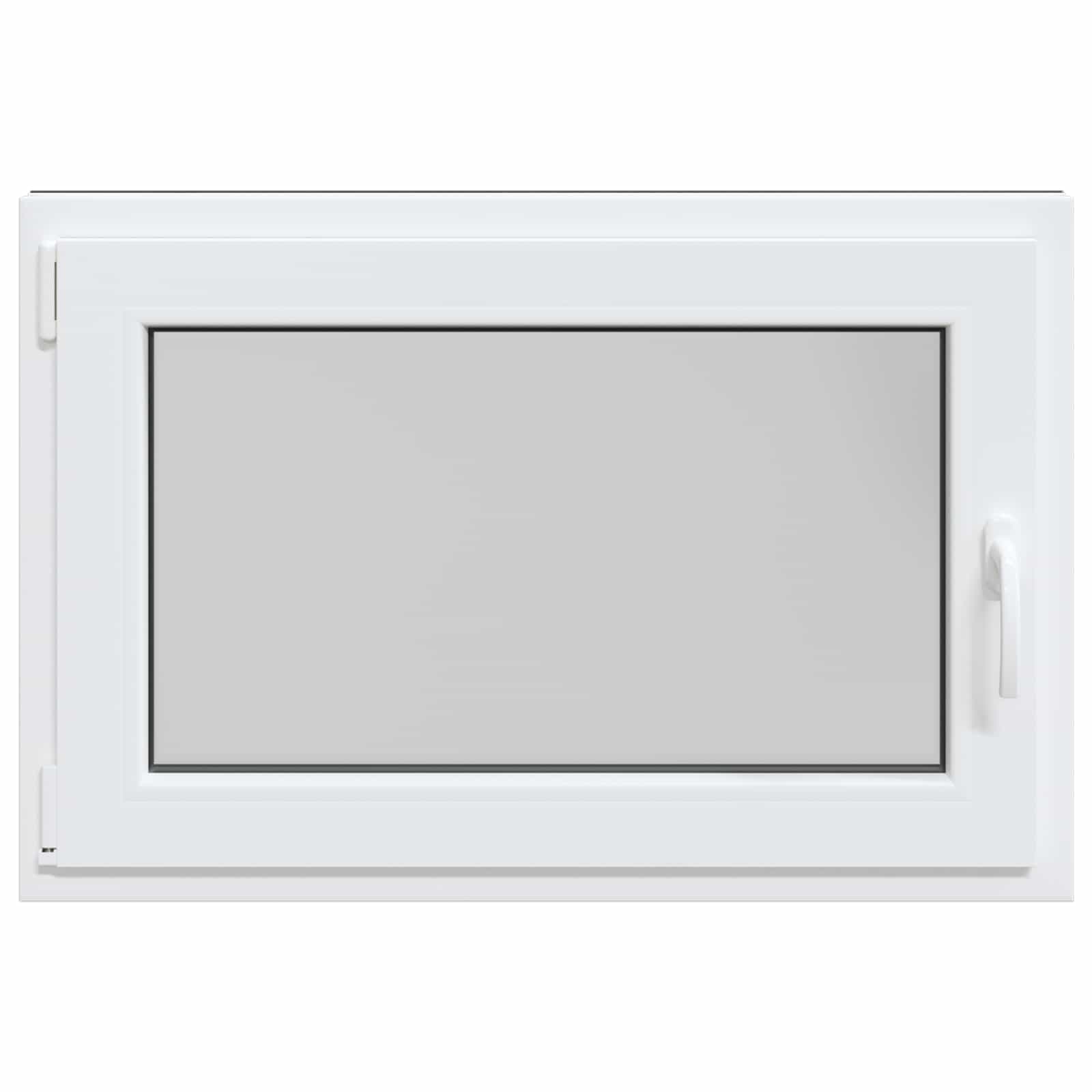 Kelderraam RISOR Antraciet 90 x 50 cm PVC en glas