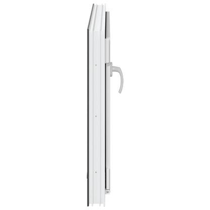 Kelderraam RISOR Antraciet 90 x 50 cm PVC en glas