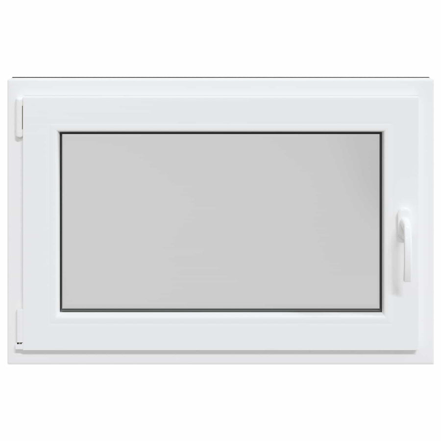 Kelderraam RISOR Antraciet 90 x 60 cm PVC en glas