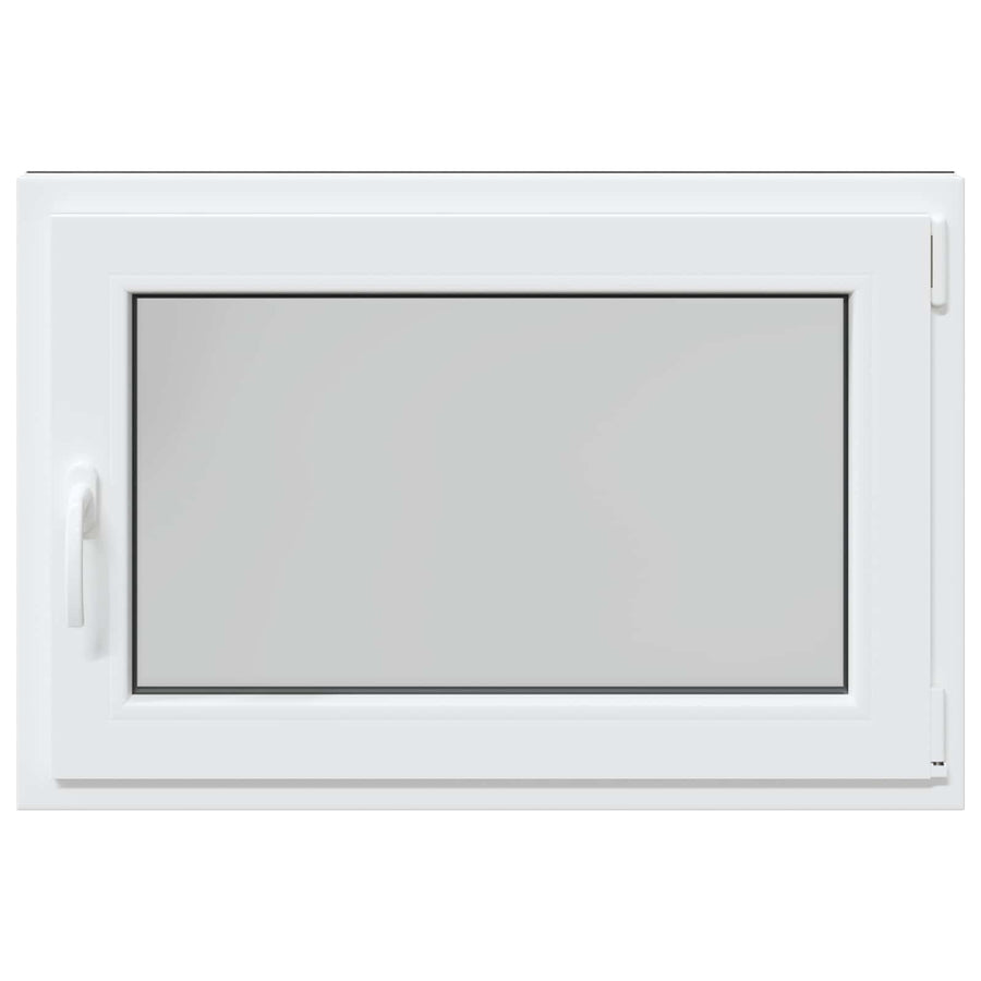 Kelderraam RISOR Antraciet 90 x 60 cm PVC en glas