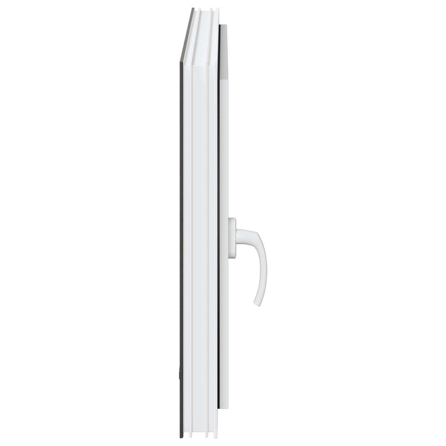 Kelderraam RISOR Antraciet 90 x 60 cm PVC en glas