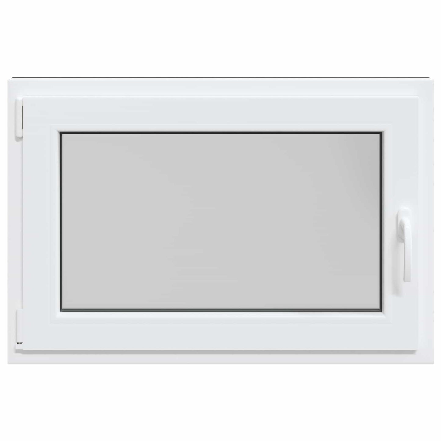 Kelderraam RISOR Antraciet 90 x 70 cm PVC en glas