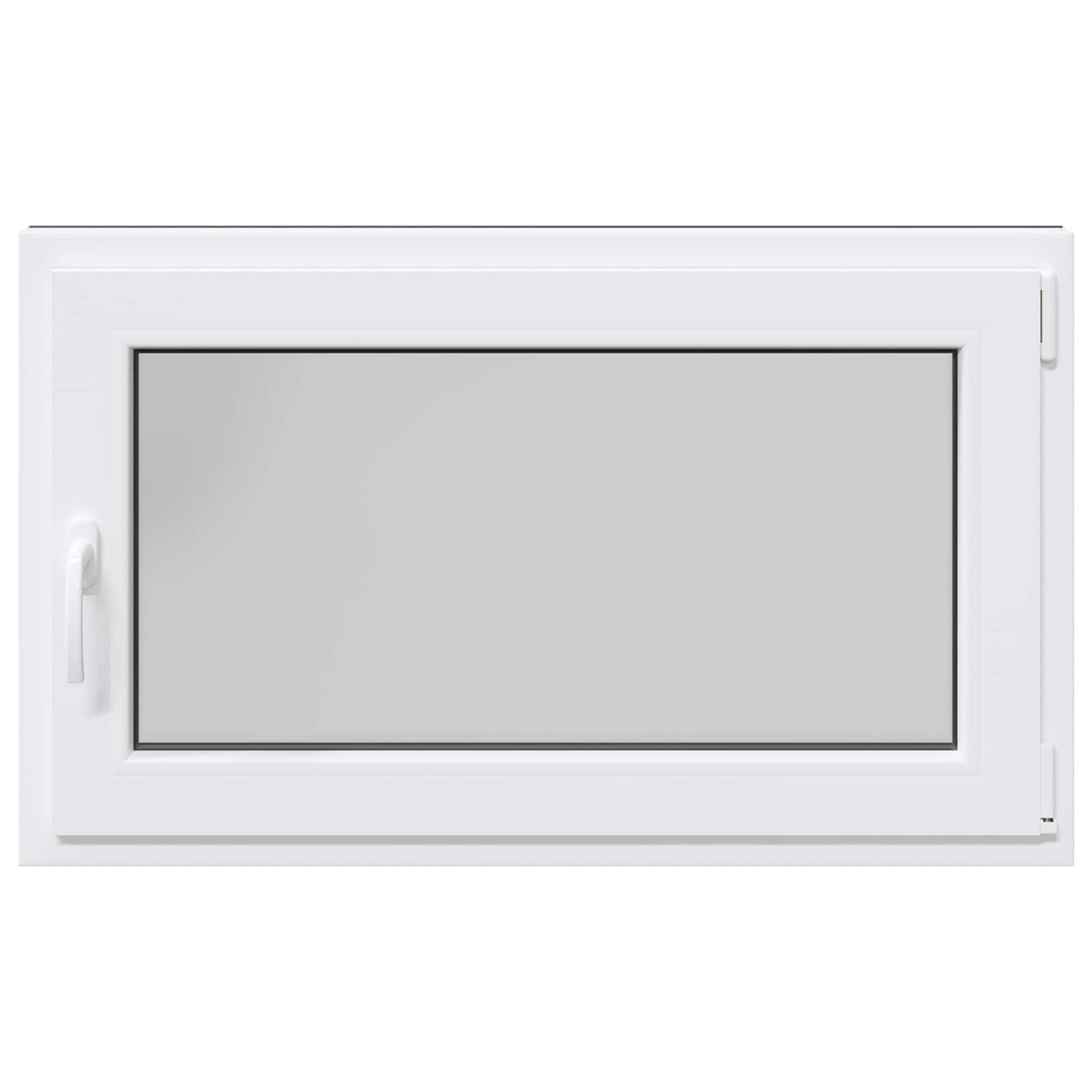 Kelderraam RISOR Antraciet 100 x 50 cm PVC en glas