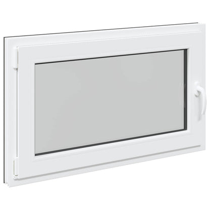 Kelderraam RISOR Antraciet 100 x 50 cm PVC en glas