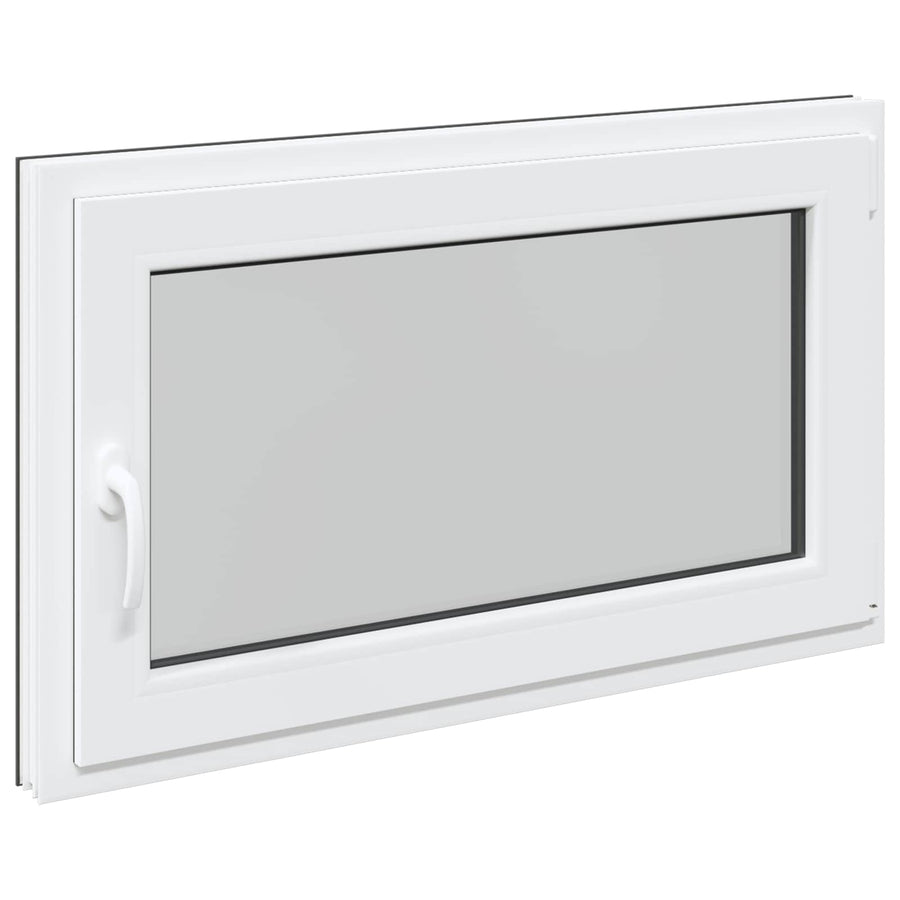 Kelderraam RISOR Antraciet 100 x 60 cm PVC en glas