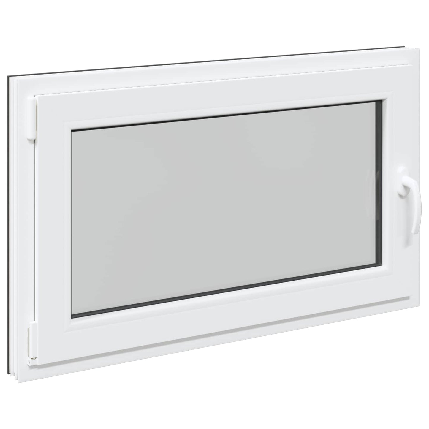 Kelderraam RISOR Antraciet 100 x 60 cm PVC en glas