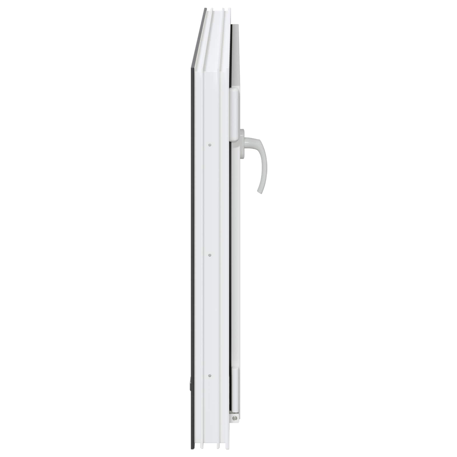 Kelderraam RISOR Antraciet 100 x 60 cm PVC en glas