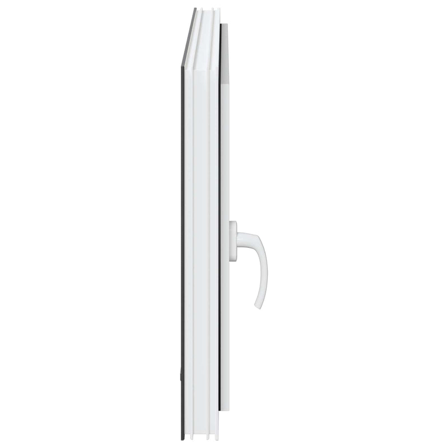Kelderraam RISOR Antraciet 100 x 70 cm PVC en glas