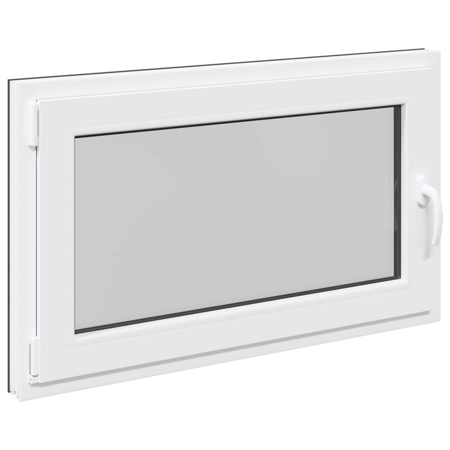 Kelderraam RISOR Antraciet 100 x 70 cm PVC en glas