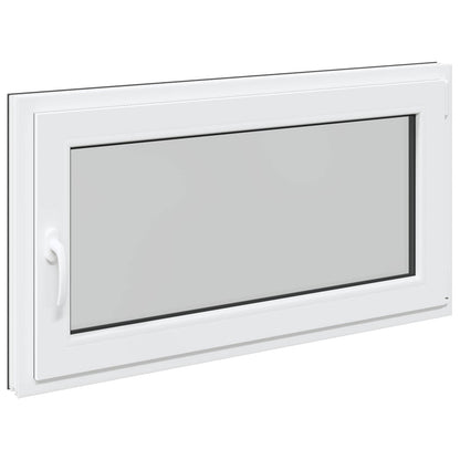 Kelderraam RISOR Antraciet 110 x 50 cm PVC en glas