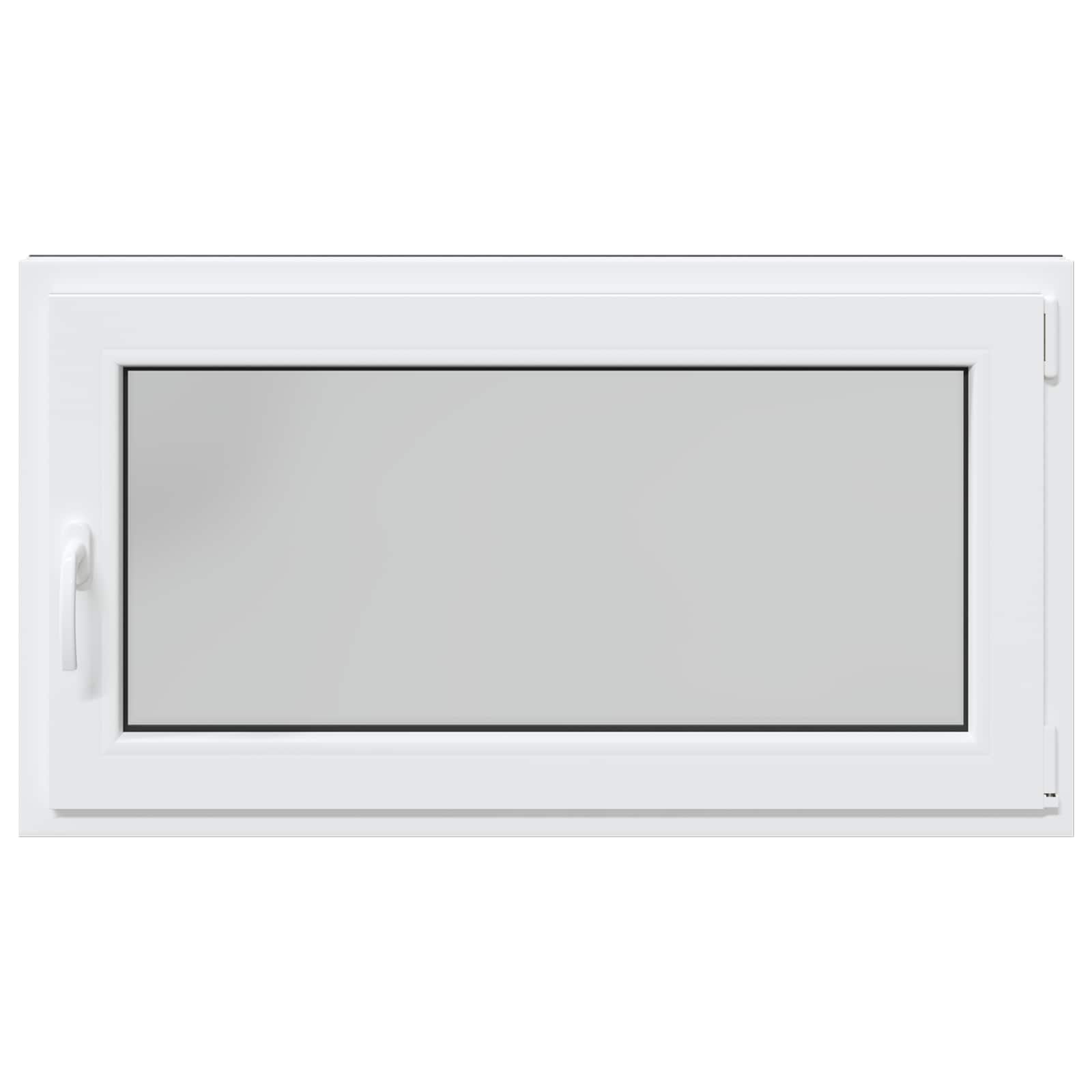Kelderraam RISOR Antraciet 110 x 50 cm PVC en glas