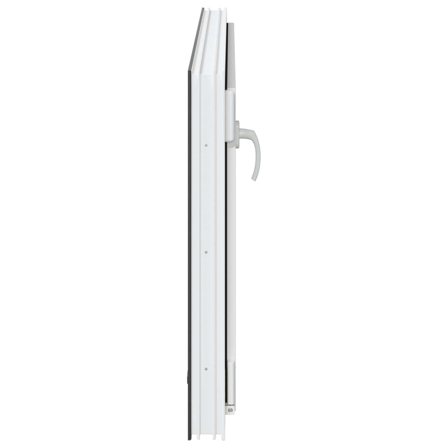 Kelderraam RISOR Antraciet 110 x 50 cm PVC en glas