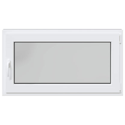 Kelderraam RISOR Antraciet 110 x 60 cm PVC en glas
