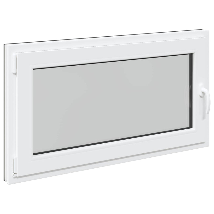Kelderraam RISOR Antraciet 110 x 60 cm PVC en glas
