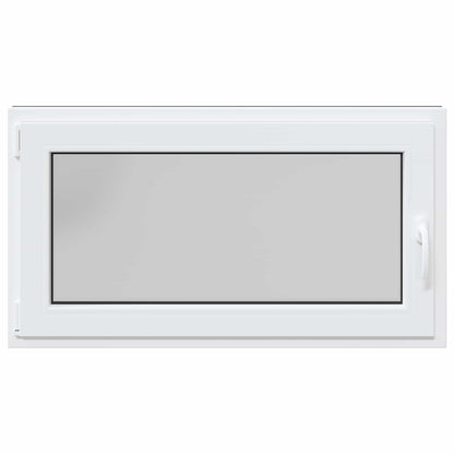 Kelderraam RISOR Antraciet 110 x 60 cm PVC en glas