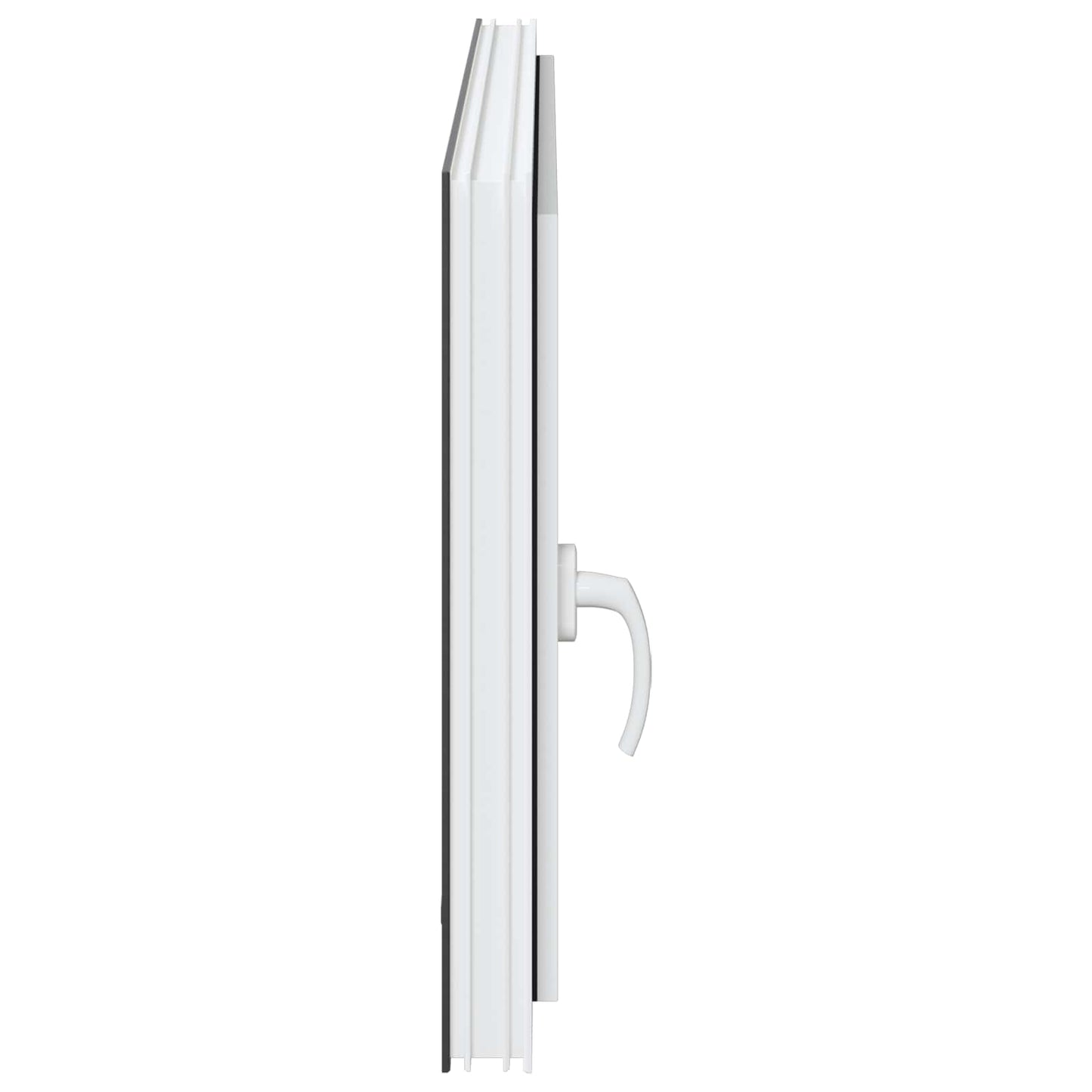 Kelderraam RISOR Antraciet 110 x 70 cm PVC en glas
