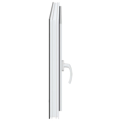 Kelderraam RISOR Antraciet 110 x 70 cm PVC en glas