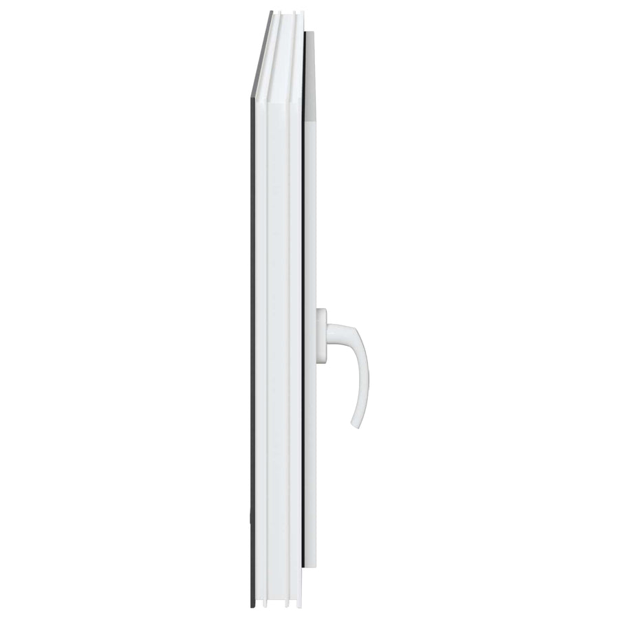 Kelderraam RISOR Antraciet 110 x 70 cm PVC en glas
