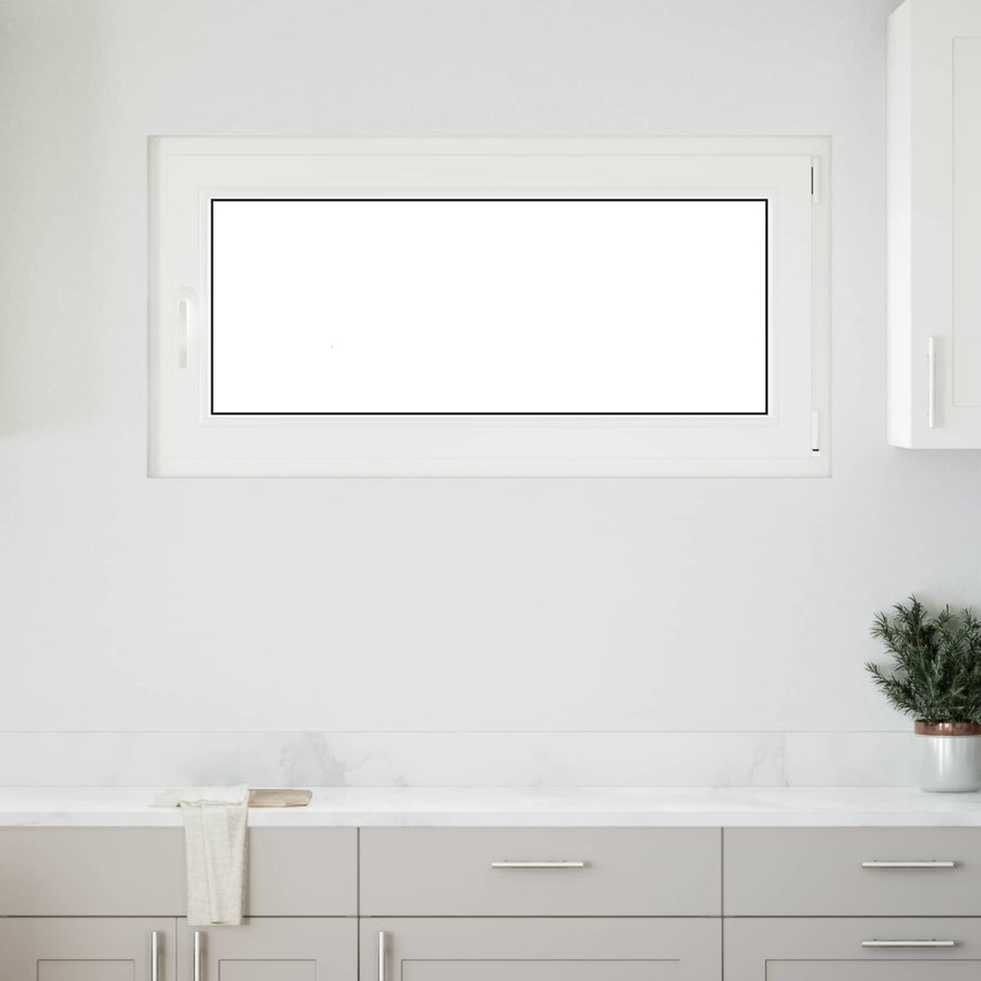 Kelderraam RISOR Antraciet 120 x 60 cm PVC en glas