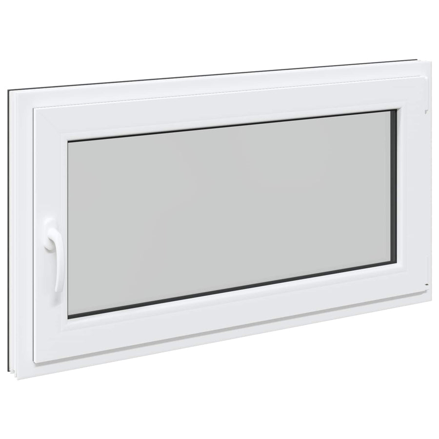 Kelderraam RISOR Antraciet 120 x 60 cm PVC en glas