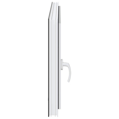 Kelderraam RISOR Antraciet 120 x 60 cm PVC en glas