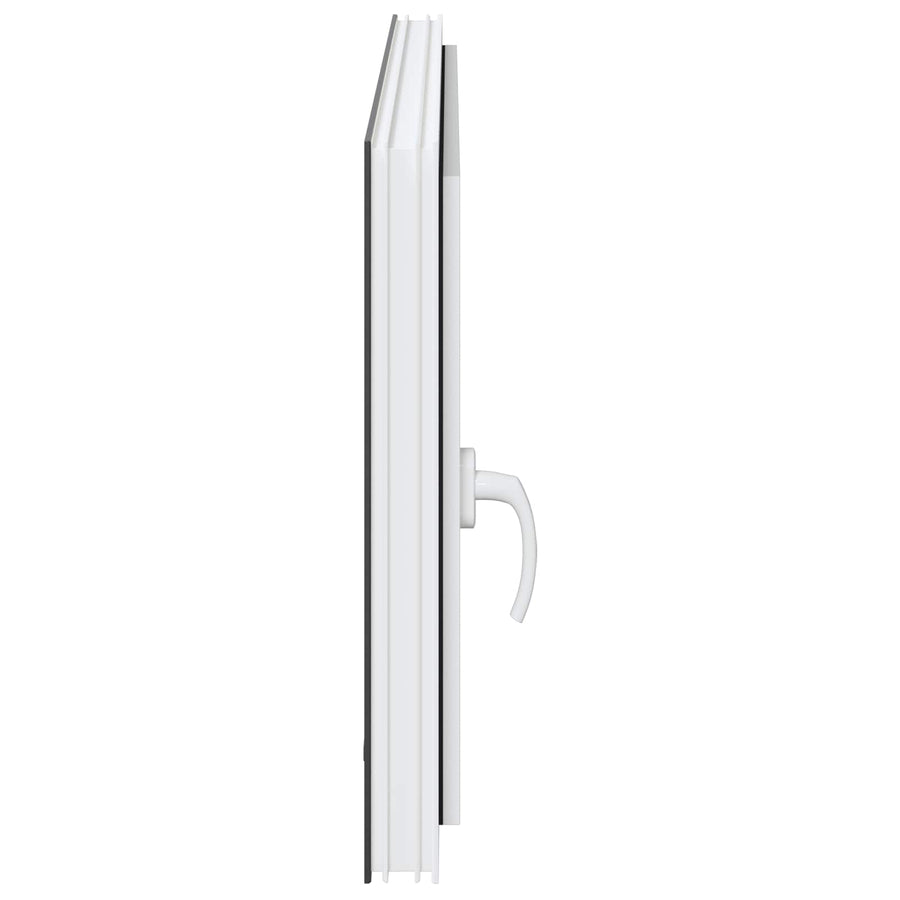 Kelderraam RISOR Antraciet 120 x 60 cm PVC en glas