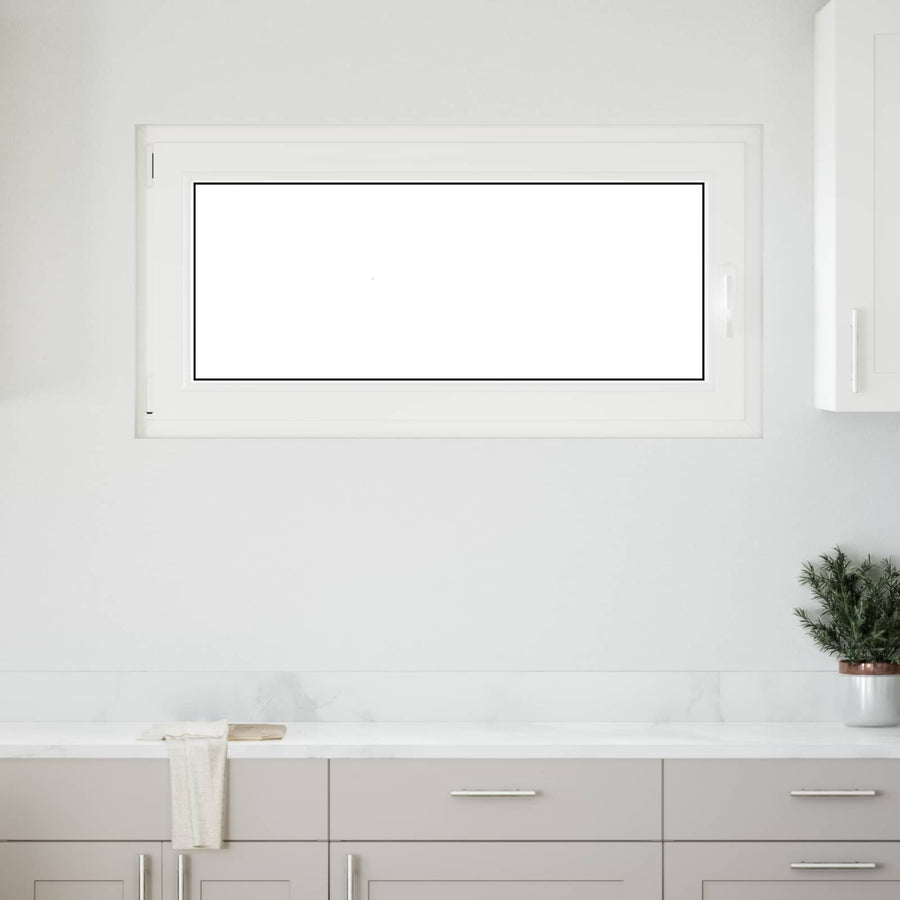 Kelderraam RISOR Antraciet 120 x 60 cm PVC en glas
