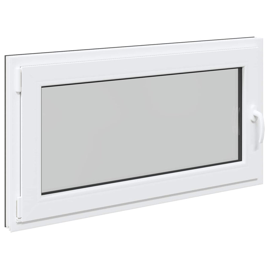 Kelderraam RISOR Antraciet 120 x 60 cm PVC en glas