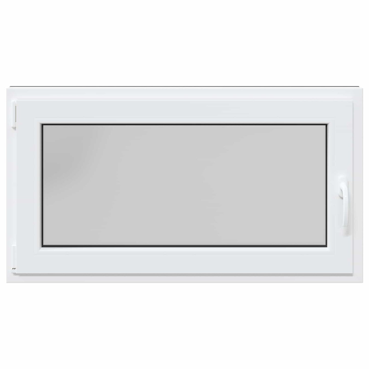 Kelderraam RISOR Antraciet 120 x 60 cm PVC en glas