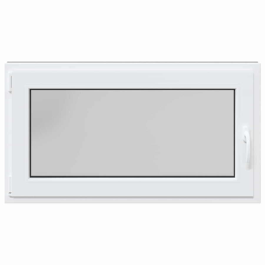 Kelderraam RISOR Antraciet 120 x 60 cm PVC en glas