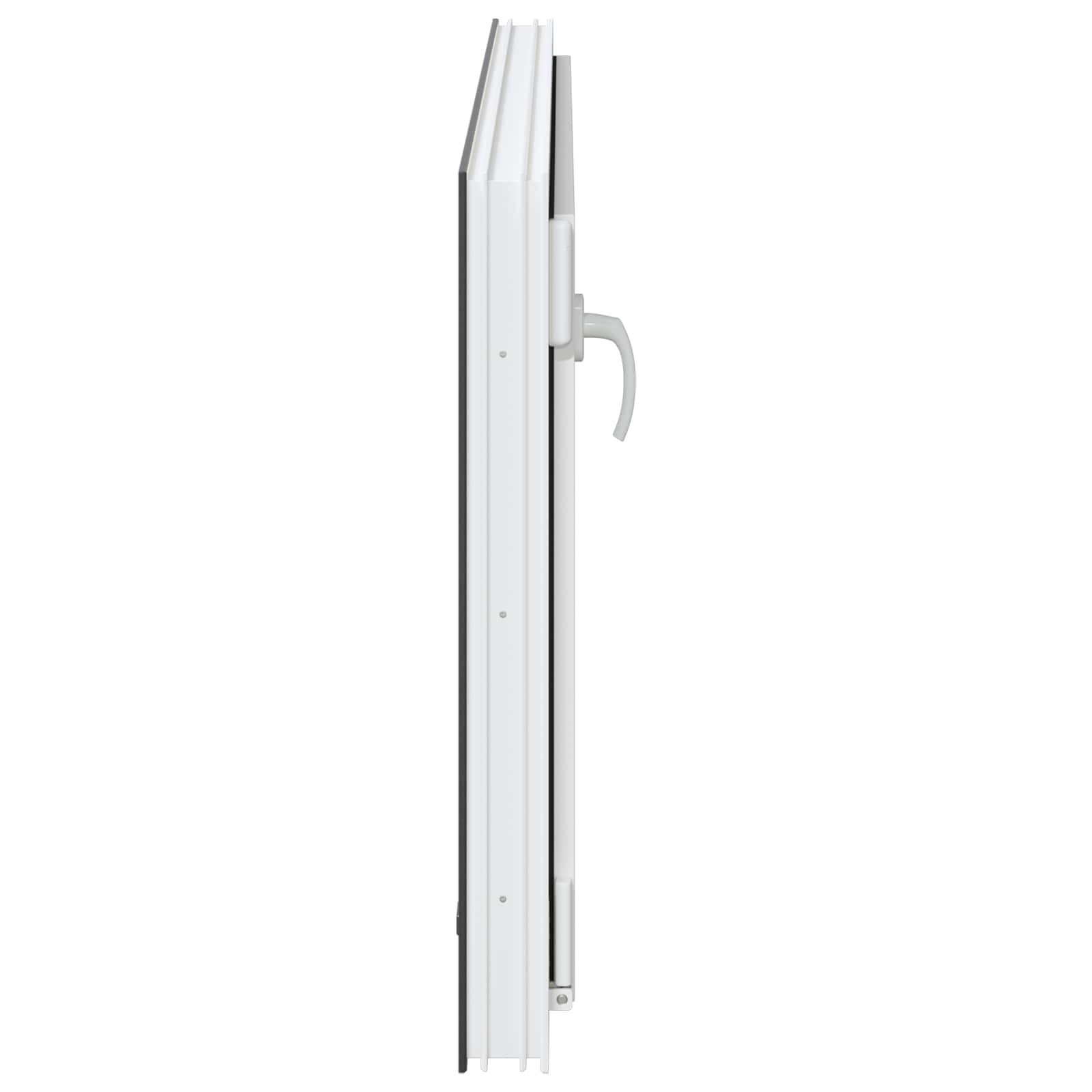 Kelderraam RISOR Antraciet 120 x 60 cm PVC en glas