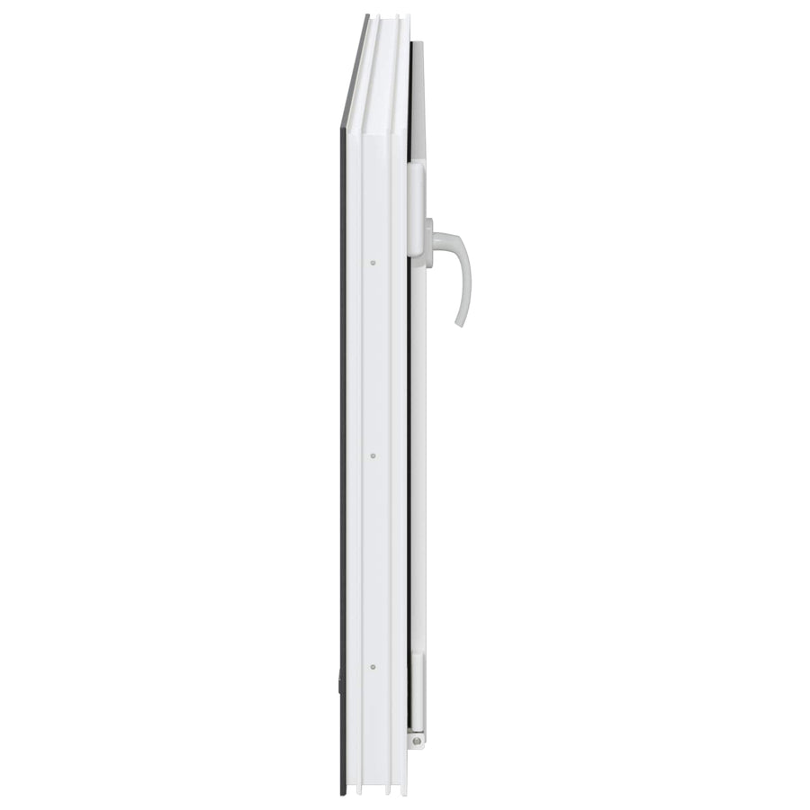 Kelderraam RISOR Antraciet 120 x 60 cm PVC en glas