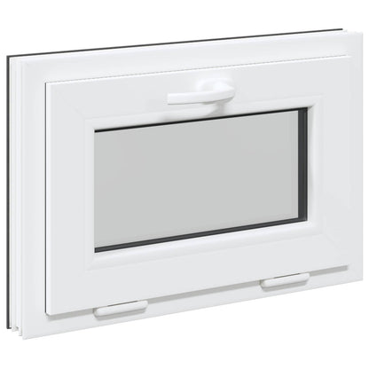 Kelderraam RISOR 60 x 40 cm PVC en glas Antracietkleurig