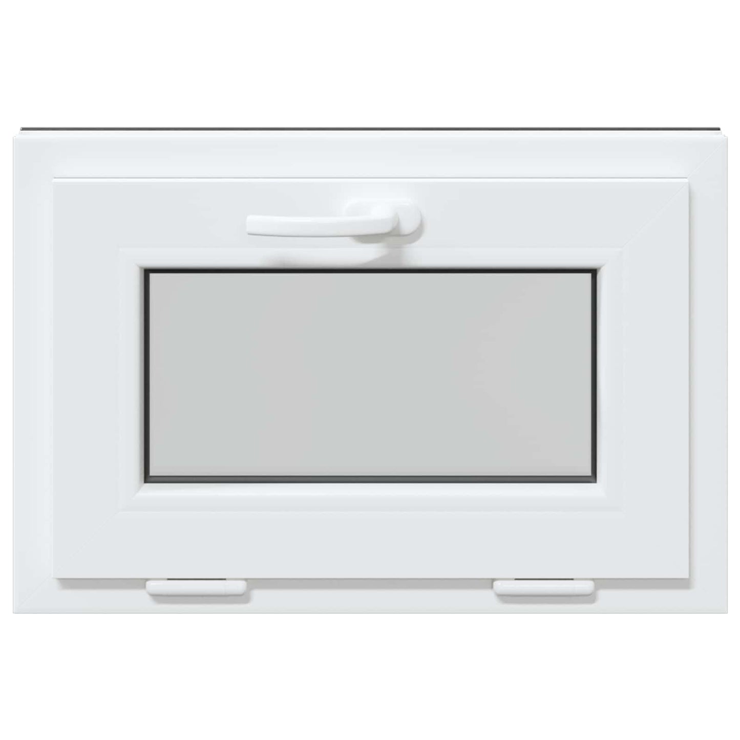 Kelderraam RISOR 60 x 40 cm PVC en glas Antracietkleurig