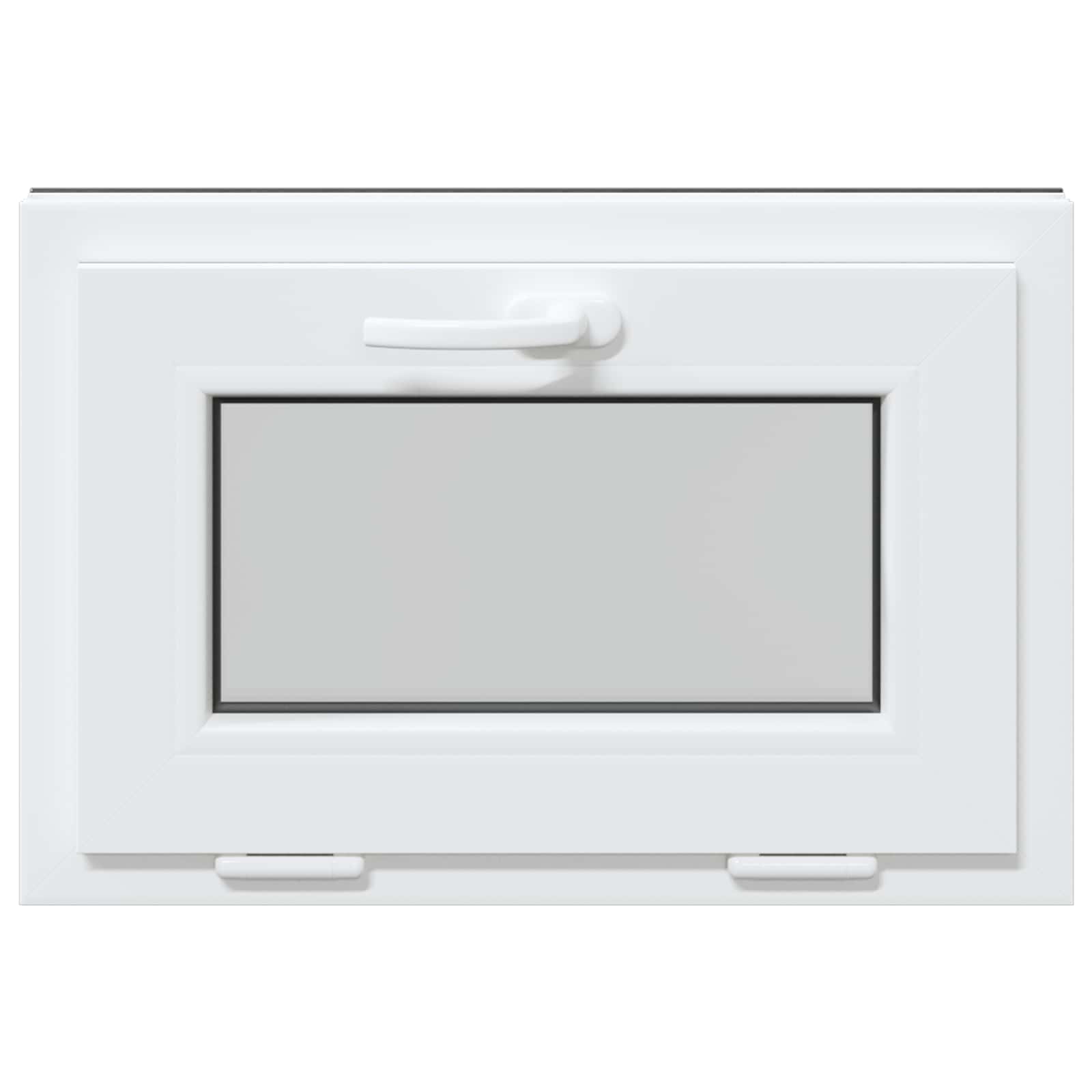 Kelderraam RISOR 60 x 40 cm PVC en glas Antracietkleurig