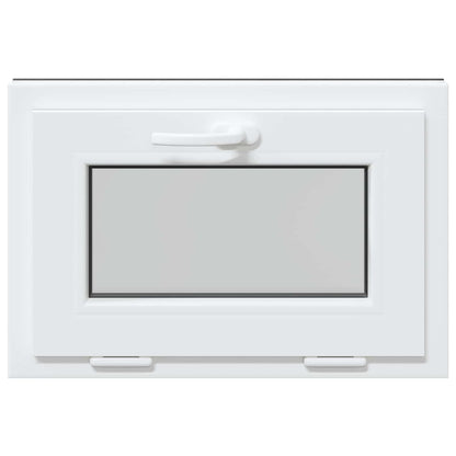 Kelderraam RISOR 60 x 40 cm PVC en glas Antracietkleurig