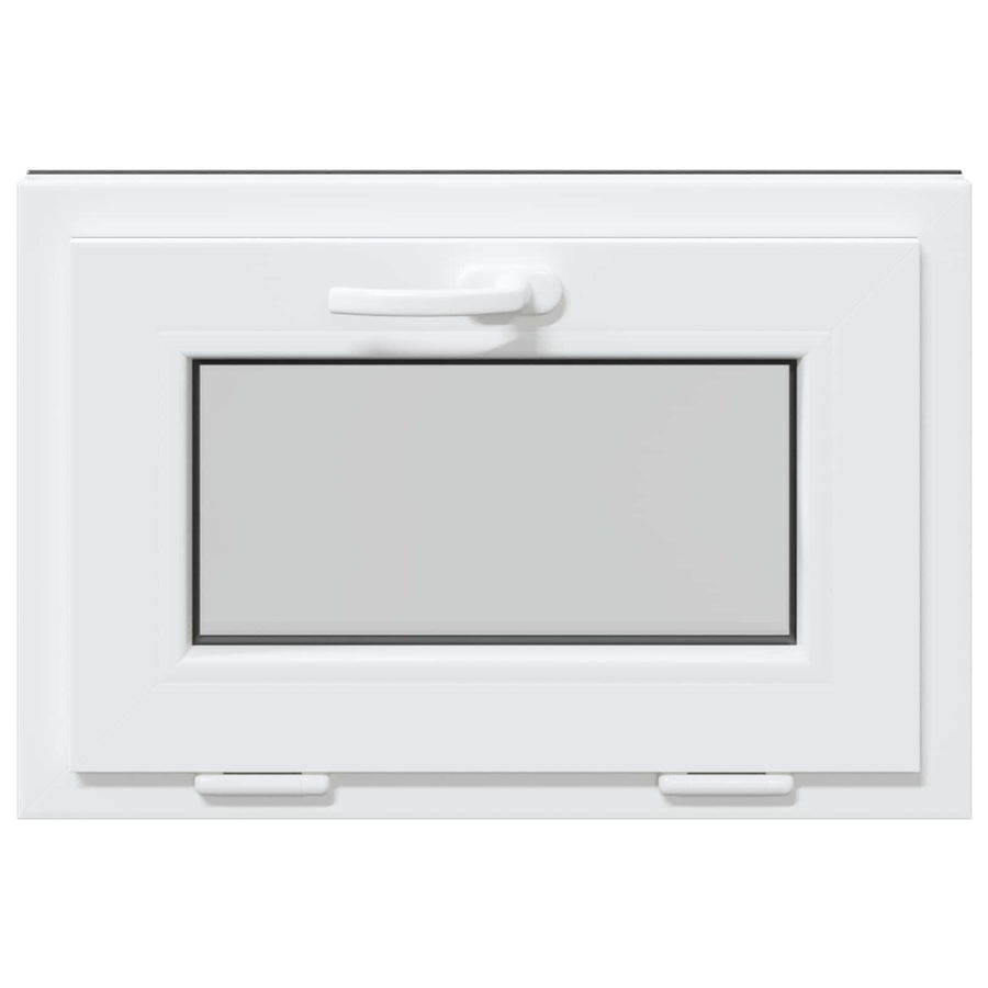 Kelderraam RISOR 60 x 40 cm PVC en glas Antracietkleurig