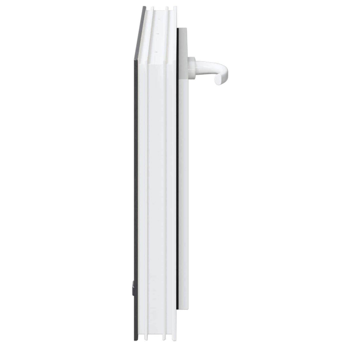 Kelderraam RISOR 60 x 40 cm PVC en glas Antracietkleurig