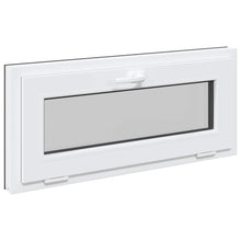Kelderraam RISOR 90 x 40 cm PVC en glas Antracietkleurig