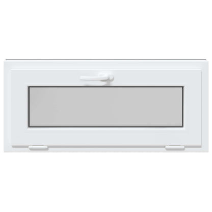 Kelderraam RISOR 90 x 40 cm PVC en glas Antracietkleurig