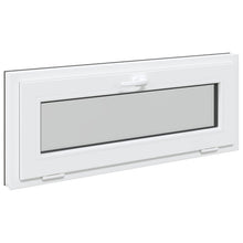 Kelderraam RISOR 100 x 40 cm PVC en glas Antracietkleurig