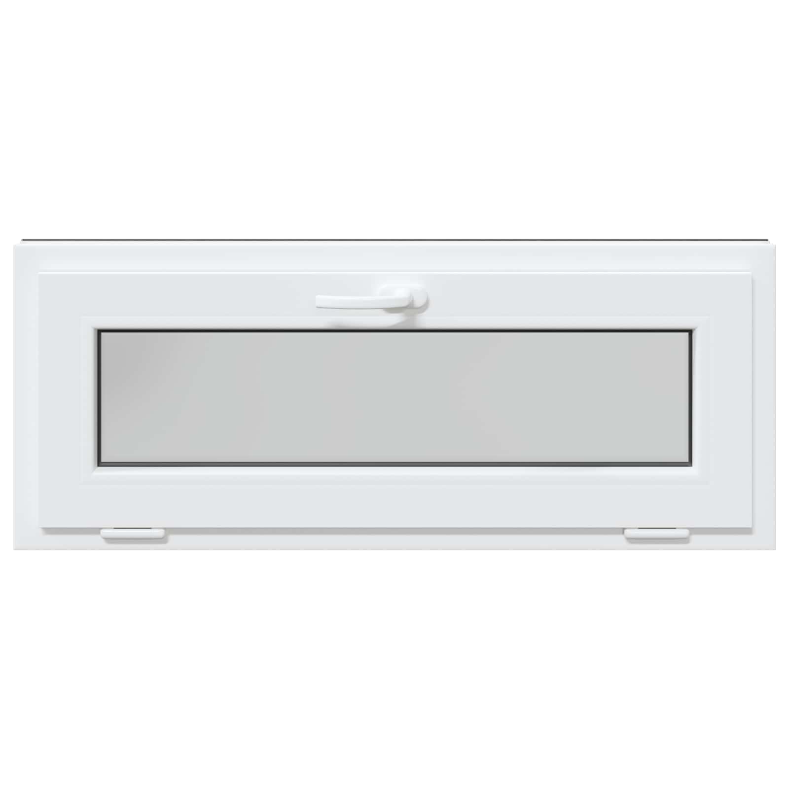 Kelderraam RISOR 100 x 40 cm PVC en glas Antracietkleurig