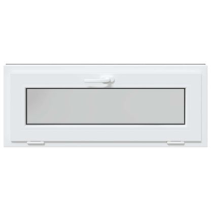 Kelderraam RISOR 100 x 40 cm PVC en glas Antracietkleurig