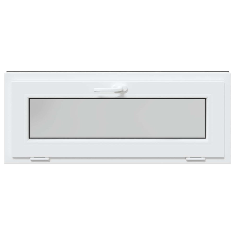 Kelderraam RISOR 110 x 40 cm PVC en glas Antracietkleurig