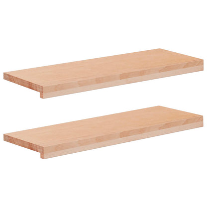 Trapmatten 2 st Naturel 70 x 25 x 2 cm Massief beukenhout
