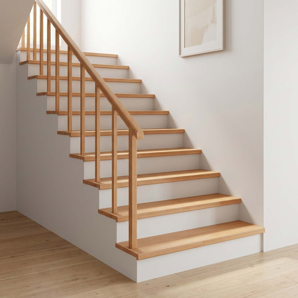 Trapmatten 20 st Naturel 100 x 25 x 2 cm Massief beukenhout